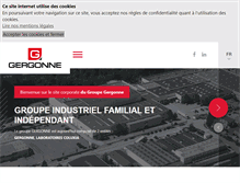 Tablet Screenshot of gergonne-corporate.com